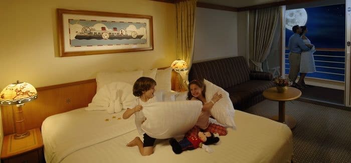 Disney Cruise Line Accommodation Category 5, 6 & 7 Deluxe Stateroom with Verandah.JPG